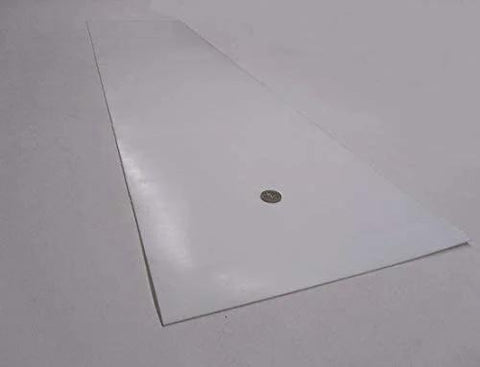 Virgin PTFE Sheet 1/16 Inch Thick 0.062 Inch By 12 Inch By 48 Inch High Purity Polytetrafluoroethylene for precision gaskets and machining.