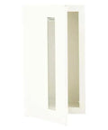 Top Shelf Recessed Fire Extinguisher Cabinet Built Tough Heavy Duty Steel Concealed Wall Mount 24" height with glass panel.