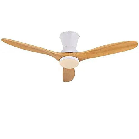 The Real Deal Industrial Wooden Ceiling Fan With Integrated Lights In A Stunning Silver Finish Brings Rustic Charm And Smooth Airflow To Your Kitchen Or Living Space With Style, featuring wood blades and integrated light.