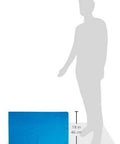 Flat lay blue Absorber XL drying chamois cloth, 29 x 18 in, for cars and trucks