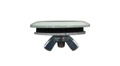 Kickass Protection 1/2 Inch Electrical Conduit Hole Seal with oil resistant gasket and steel backplate view from top