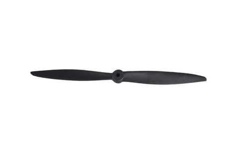 Black propeller from 1220mm RC Trainer Parts Kit With Propellers Spinner Motor Shaft Mount Board Landing Gear And ESC For Model Aircraft