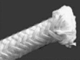 1-inch wood stove gasket rope, fiberglass round seal, white braided close-up