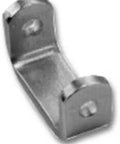 Close-up of Pair Weld On Steel Hinge Butts For Trailer Doors showing corrosion resistant, lightweight, two-piece design for heavy-duty use