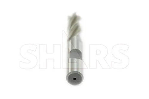 Shars end mill, 5/16 in diameter, 4-flute HSS center-cut, single end