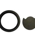 Heavy Duty Floor Grommet With Cover 4 Inch Black ABS Plastic Cable Management shown with swivel lid removed for installation ease.