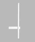 POJGVU Minimalist Led Wall Light Fixture Linear Wall Sconce Lighting Indoor Wall Wash Lamp Geometric Hardwired Sconces Living Room Background Wall Lights Bedroom Wall Lamps,White-62.5cm, minimalist design view.