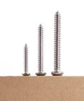 All Purpose Button Head Socket Cap Screws Set M5 X 45mm 304 Stainless Steel 18/8 With 3mm Hex Drive Self Tapping Point full view