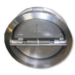 8 Inch 304 Stainless Steel Dual Plate Wafer Check Valve Featuring Viton Seal PtfE Springs Kicking 150 Psi Pressure top view