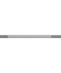 Double-end threaded stud, 3/8-24 size, aluminum construction, rod-shaped fastener.