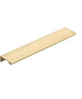 Emtek Satin Brass Cabinet Edge Pull Center To Center 6 Inch Available In 7 Sizes And 6 Finishes Model 87120US4, front view