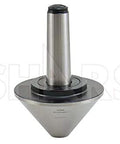 Shars 5MT bull-nose live center with 75° tip for lathe hollow turning, 5MT shank