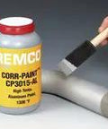 Heavy Duty Aluminum Ceramic Coating With Tough As Nails Heat Shielding And Rust Protection For Auto Exhaust And Refractory Furnaces Guarding Cast Iron And Carbon Steel Up To 1200 Degrees In Five Gallon Drums applied with brush.