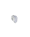 Single metal plug from Heavy Duty 64 Piece JIC 37 Degree Flare Cap And Plug Kit For Hydraulic Hose And Tube Systems features hex design.