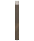 Side view of Adjustable Bar Table Legs 2 Pack with Powder Coated Steel Frames, showcasing the sturdy U shaped bracket design.