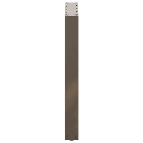 Side view of Adjustable Bar Table Legs 2 Pack with Powder Coated Steel Frames, showcasing the sturdy U shaped bracket design.