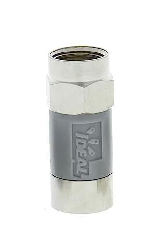 Push-on F-connector, nickel-plated, IDEAL for coaxial cable