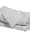 White Cotton Shop Towels Commercial Grade B Heavy Duty 14 By 15 Inches Bulk Pack Of One Thousand 100 Percent Cotton Perfect For Wiping Spills Grease Oil Tools Grime In Auto Shops Garages Factories displayed stacked