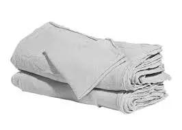 White Cotton Shop Towels Commercial Grade B Heavy Duty 14 By 15 Inches Bulk Pack Of One Thousand 100 Percent Cotton Perfect For Wiping Spills Grease Oil Tools Grime In Auto Shops Garages Factories displayed stacked