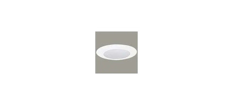 70PS Recessed Light Trim With Frosted Albalite Lens White 6 Inch Air-Tite Listed And Wet Rated Shower-Ready Spring Torsion Retention