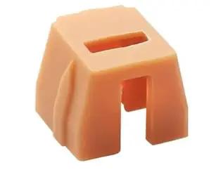Heavy Duty Replacement Nailer Pad Kit 5 Piece Tip Rebuild Set, orange guide pad for nail gun, designed for smooth operation.