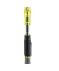 HVAC Multi Bit Pocket Screwdriver 3in1 with Phillips Slotted and Schrader Bits, concealable tip, pocket clip for HVAC techs