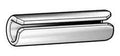 Slotted Spring Pin Five Sixteenths Inch Diameter Five Sixty Fourths Inch Length Industrial Grade Stainless Steel 302 Passivated