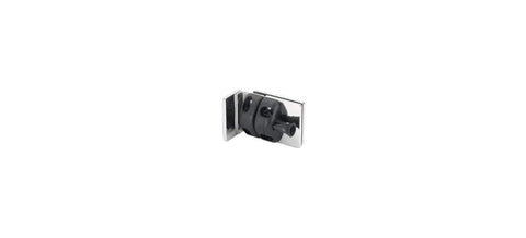 Rock Solid 316 Polished Stainless Steel Gate Latch For Half Inch Tempered Glass Square Post and wall mount, showing smooth locking mechanism.