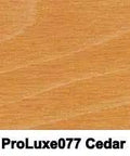 Premium Cedar Wood Sealer And Stain For Natural Wood Surfaces showing ProLuxe077 Cedar wood finish texture.