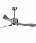 Modern Scandinavian Ceiling Fan With Bright Led Lights And Remote Dimming Switch Delivering Legit Smooth Airflow For Bedroom Kitchen Or Office with sleek gray blades