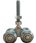 Heavy Duty Track Roller Wheels Two Pack for Beam Trolley System, 450 Lbs Weight Capacity, Trolley Rollers for Barn Doors and Shed Doors