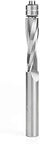 Solid Carbide UltraTrim Spiral Router Bit Half Inch Diameter, Two Inch Cutting Length, Half Inch Shank, Up Cut With Double Ball Bearing Pilot