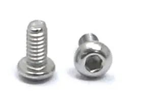 Heavy Duty Stainless Steel Hex Socket Button Head Cap Screws M2 X 4mm featuring a polished finish with visible hex drive.