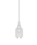 Water Leakage Detector Sensor With 3.5mm Audio Head, Five-Piece Water Level Probes, Dual Metal Poles, Compact Leak Detection System For Tight Corners And Ground Water Monitoring, white ABS