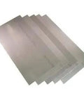 Heavy Duty 0.01 Inch Steel Shim Stock 8x12 Flat Sheets, Low Carbon 1008 1010, Pack of 5, visible markings for traceability