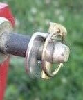 Beefed Up Heavy Duty Category 1 Lynch Pin Washers For Tractor Implements One Pair Rust Resistant Steel attached to tractor