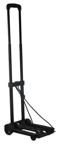 EZ Roll Luggage Cart with Lightweight Aluminum Frame, push button telescopic handle, holds up to 77 lbs, extends to 38 inches.