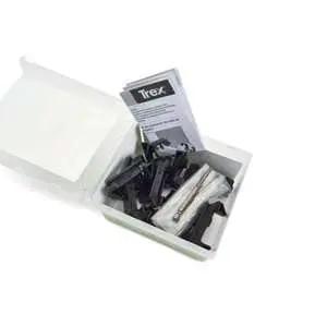 Slick Composite Deck Board Joint Clips 14 Pack for Tight Alignment and Flush Ends Hidden Fastener System No Visible Screws in box.