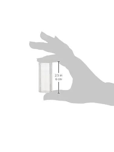 Glass Guitar Slide Medium Size Pyrex Borosilicate Seamless 4mm Thick 58mm Long 25mm Diameter held in hand for size reference