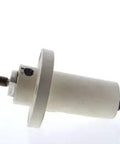 Heavy Duty White Male Electrical Receptacle Panel Outlet Box For Industrial Gear And Generator Hookups Built Like A Tank With Secure Locking Design And No Fuss Wiring Setup, side view.