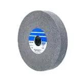 Six Inch Fine Grit Silicon Carbide Non Woven Convolute Grinding Wheels Density Nine Heavy Duty Three Pack Bulk For Slick Metal Buffing And Quick Rust Removal Tasks, dense grinding wheel.