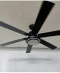 62 Inch Ceiling Fan With Lights And Remote Whisper Quiet DC Motor Modern Indoor Ceiling Fan in Black with 5 Blades