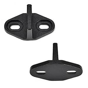Barn Door Floor Guides 2 Pack Bottom Guide Floor Mount For Sliding Doors T Shape Track Hardware Black Durable Solid Steel