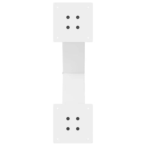 Adjustable Dining Table Legs Two Pack Heavy Duty Powder Coated Steel Desk Legs With Levelers White Finish 50x73 Cm top view