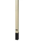 Top Shelf Extruded Aluminum Service Pole With Two 20 Amp 125 Volt Duplex Receptacles, Straight Reliable Outdoor Electrical Post, Built Like A Tank Ivor Utility Plug Stand At 146 Inches Tall in ivory color.
