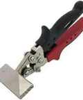Heavy Duty Hand Seamer with 3 Inch Forged Steel Jaws and one and a quarter inch jaw depth, ergonomic handle for comfortable crimping