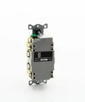 Top Shelf Hassle Free Fifty Pack Almond Self Testing Duplex Receptacles 20 Amp GFCI Breaker Finder Surge Safe Outlet Bundle side view image.