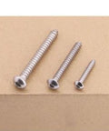 All Purpose Button Head Socket Cap Screws Set M5 X 45mm 304 Stainless Steel 18/8 With 3mm Hex Drive Self Tapping Point Full Thread