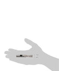 HSS end mill, 2-flute, uncoated, 1/2 in diameter, held in hand (side view)
