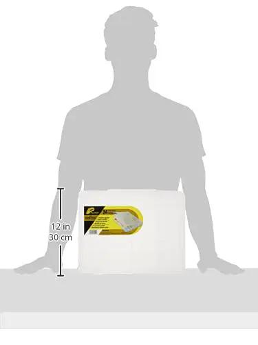 No Fuss Grab And Go Portable Organizer With 24 Fixed Compartments And ProLatch Locking System for Small Tools, shown in silhouette against an outline. Size 12 inches.